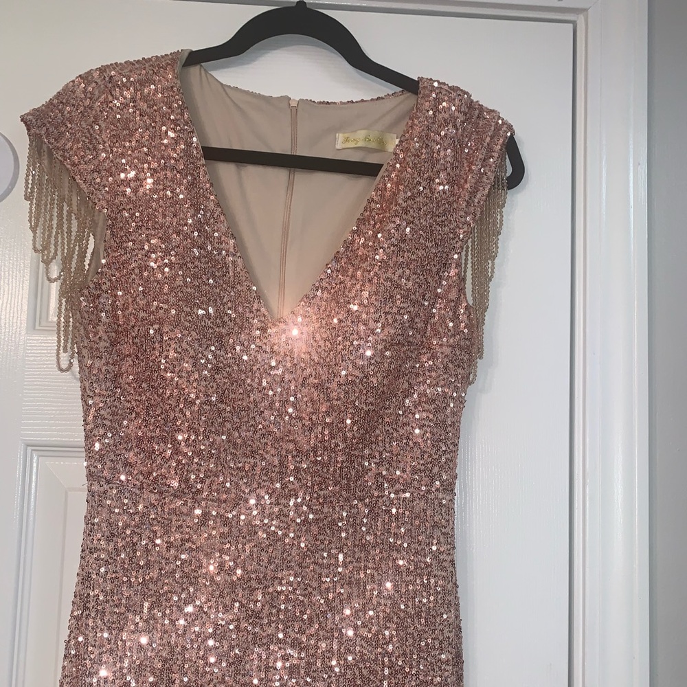 Pink Sequin gown